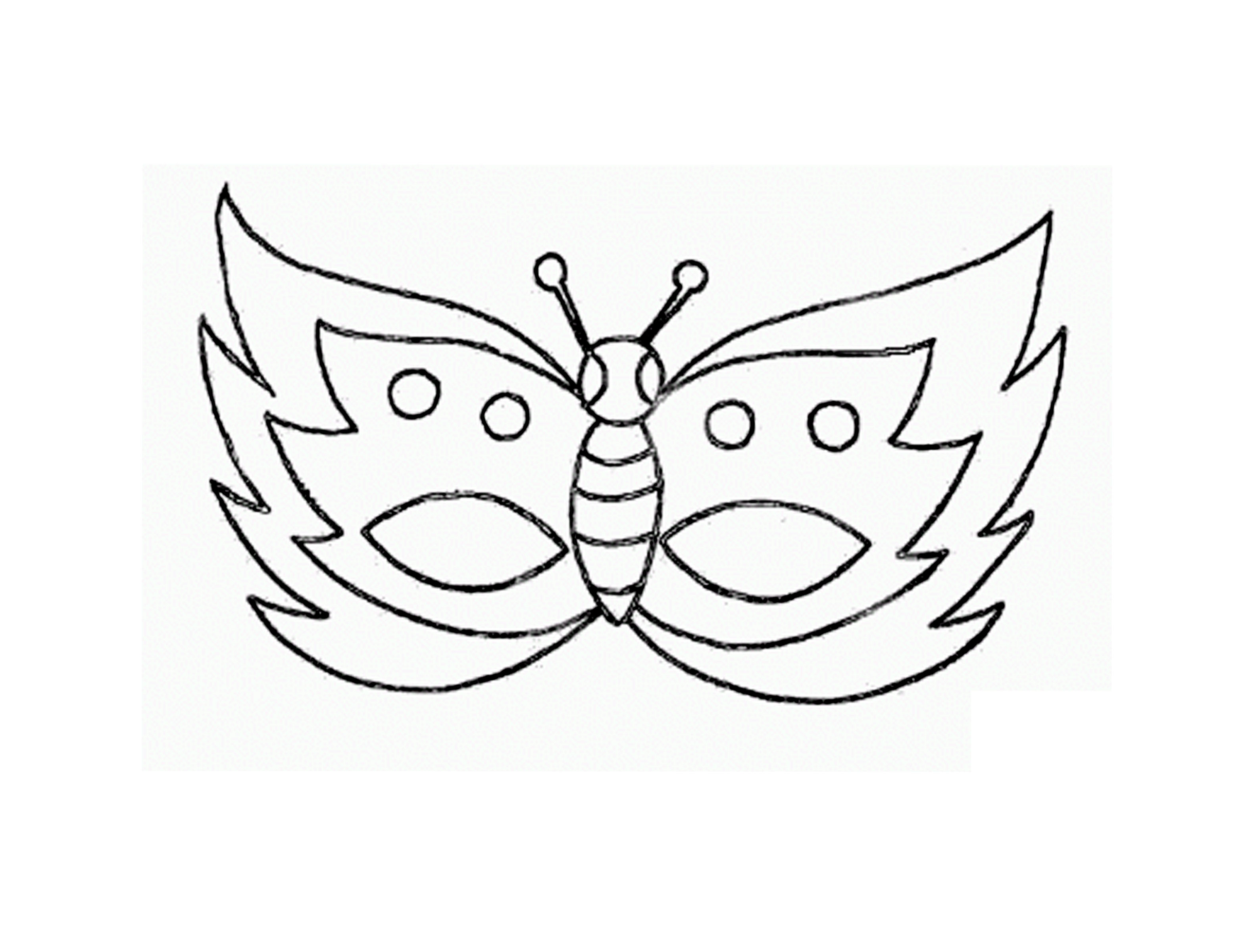 maschera farfalla antenne