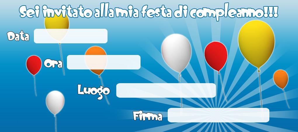 Inviti Di Compleanno Per Bimbi 1 Bimbi Di Carta