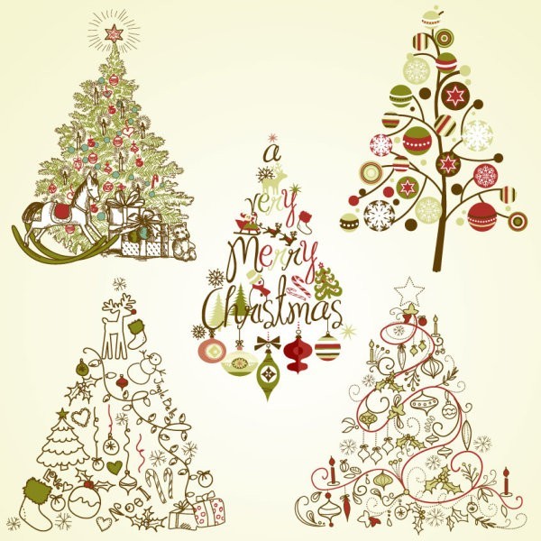 alberi-di-natale cartolina