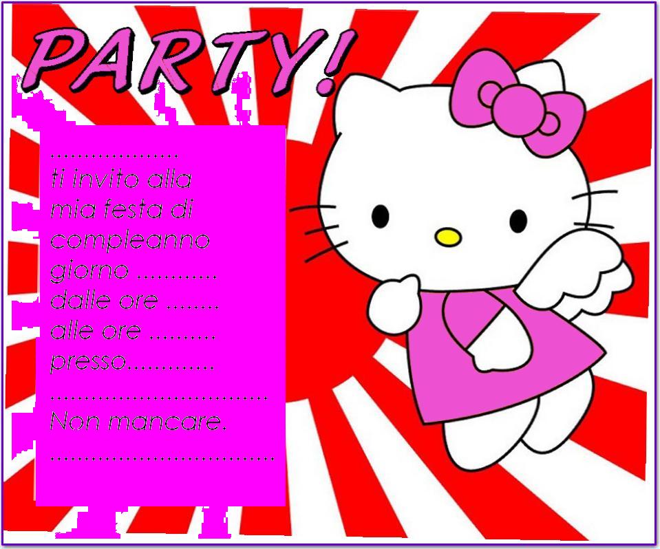 Inviti Di Compleanno Hello Kitty  Inviti hello kitty, Feste hello kitty,  Inviti di compleanno