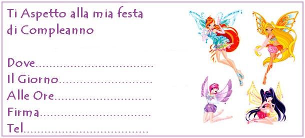 Inviti Di Compleanno Per Bimbe 1 Bimbi Di Carta