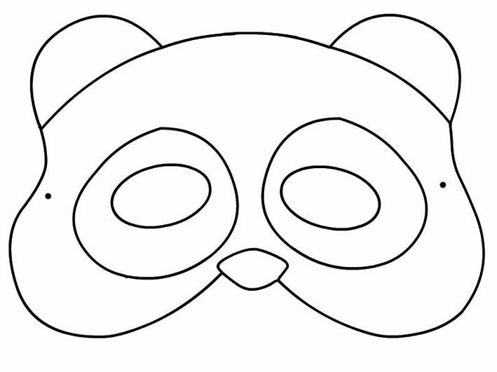 maschera-panda-da-colorare mod