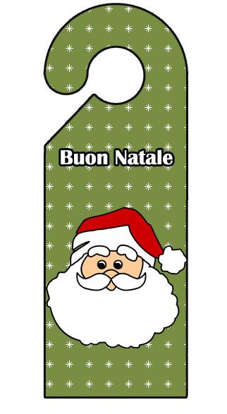 babbo natale segnalibro verde mod