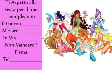 compleanno winx banda rosa a sinistra mod