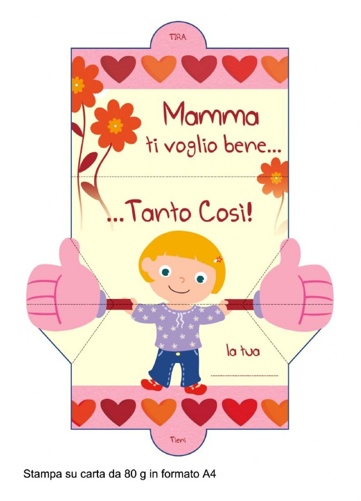 auguri mamma papercraft