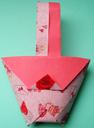 cestino origami per la mamma
