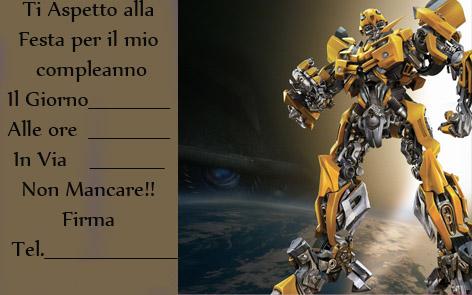 compleanno transformers mod