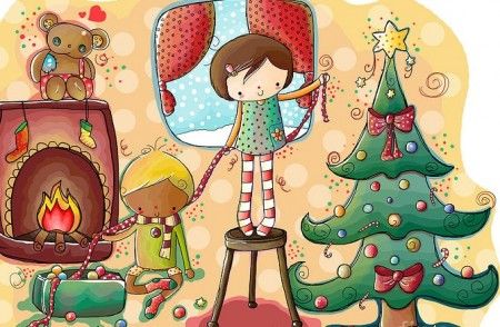 Disegni Di Natale Fatti Da Bambini.Giochi Sotto L Albero Bimbi Di Carta