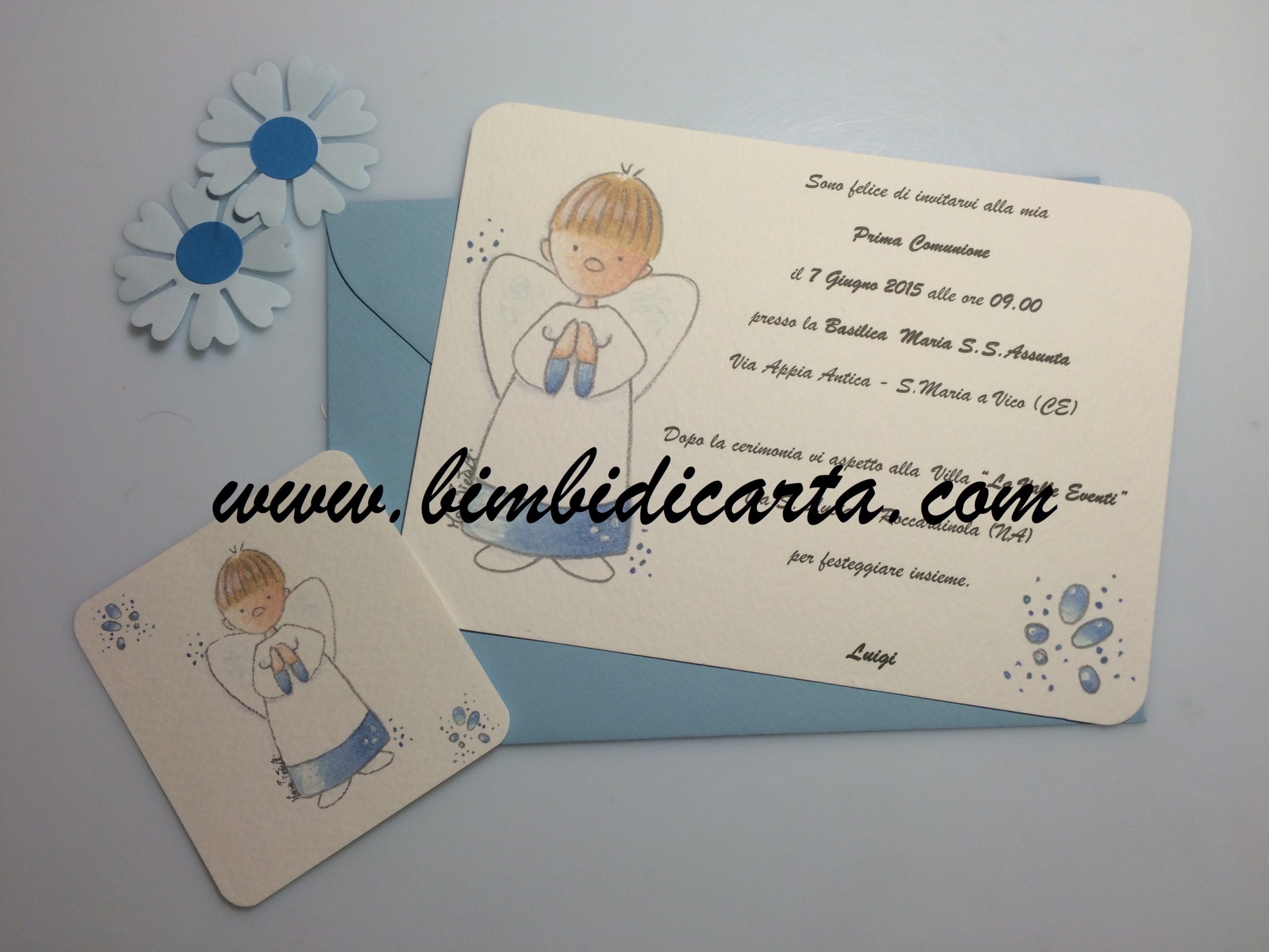 Comunione In Azzurro Bimbi Di Carta